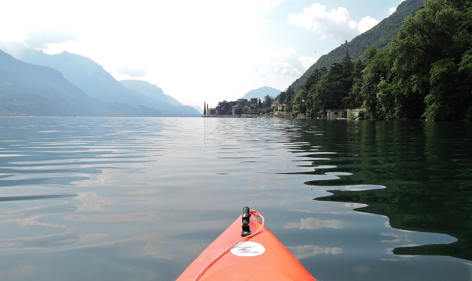 Kayaking on Lake Como